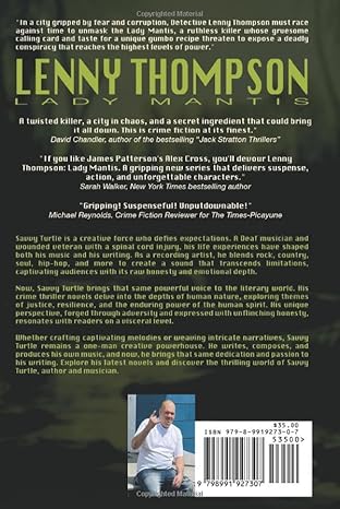 Lenny Thompson: Lady Mantis (Autographed Hardcover Back Cover)