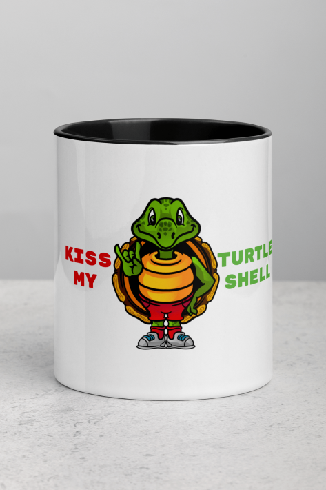 Savvy Turtle® KISS MY TURTLE SHELL Black
