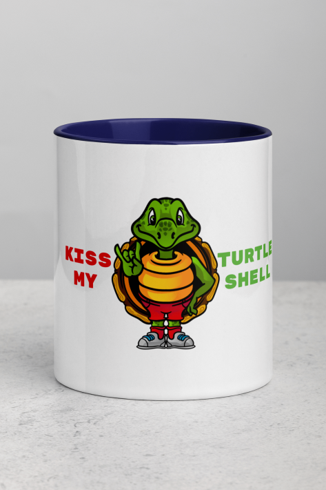 Savvy Turtle® KISS MY TURTLE SHELL Dark Blue