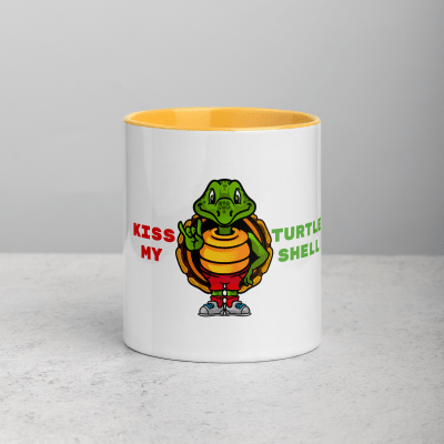 Savvy Turtle® KISS MY TURTLE SHELL Golden Yellow