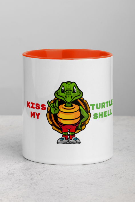 Savvy Turtle® KISS MY TURTLE SHELL Orange