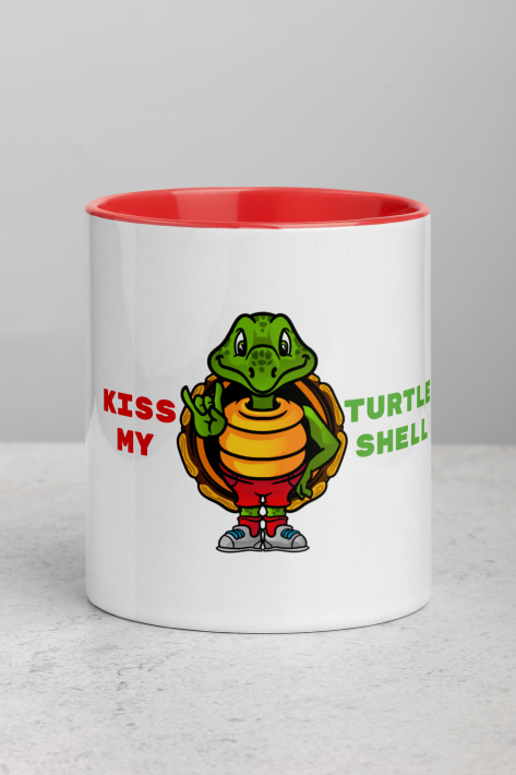 Savvy Turtle® KISS MY TURTLE SHELL Red