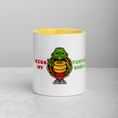 Savvy Turtle® KISS MY TURTLE SHELL Yellow