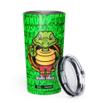 Savvy Turtle® Rock On Tumbler Neon Green