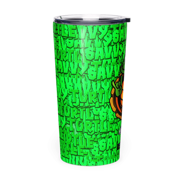 Savvy Turtle® Rock On Tumbler Neon Green