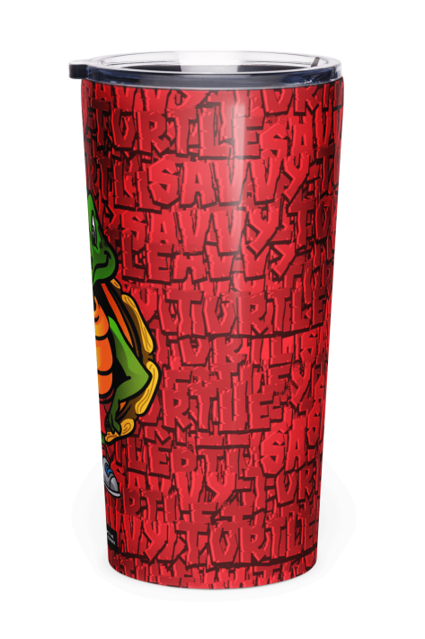 Savvy Turtle® Rock On Tumbler Red