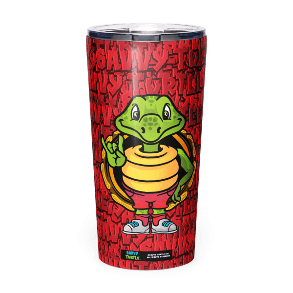 Savvy Turtle® Rock On Tumbler Red