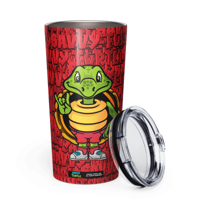 Savvy Turtle® Rock On Tumbler Red