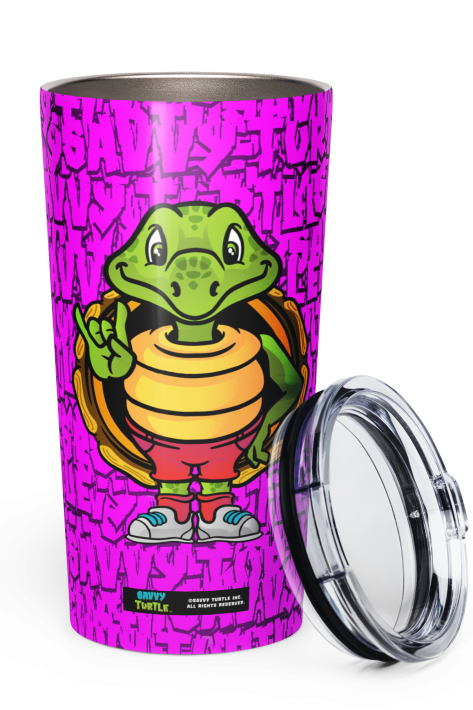 Savvy Turtle® Rock On Tumbler Pink