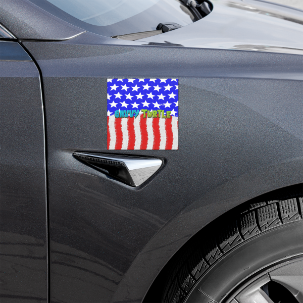 Savvy Turtle® American Speshell Auto Magnet