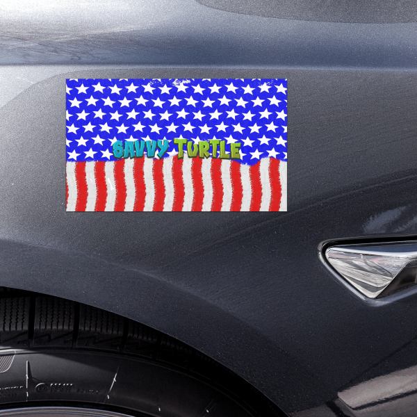 Savvy Turtle® American Speshell Auto Magnet
