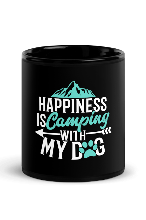 Happiness Is Camping With My Dog Coffee Mug