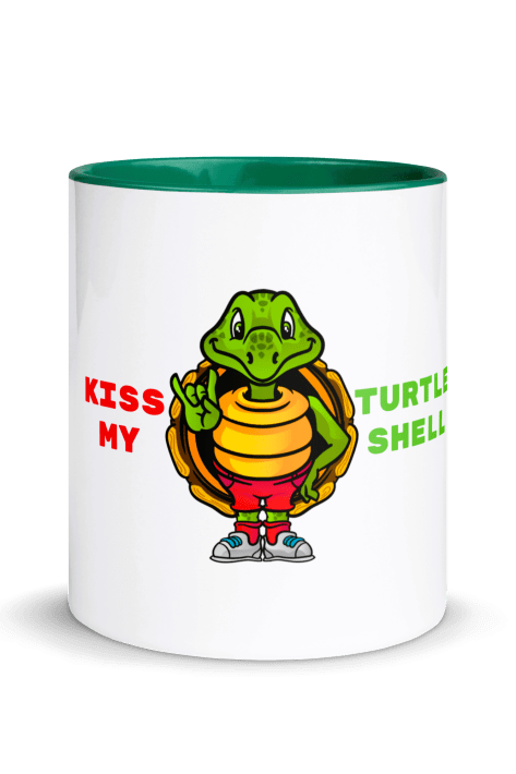 Savvy Turtle® KISS MY TURTLE SHELL Dark Green