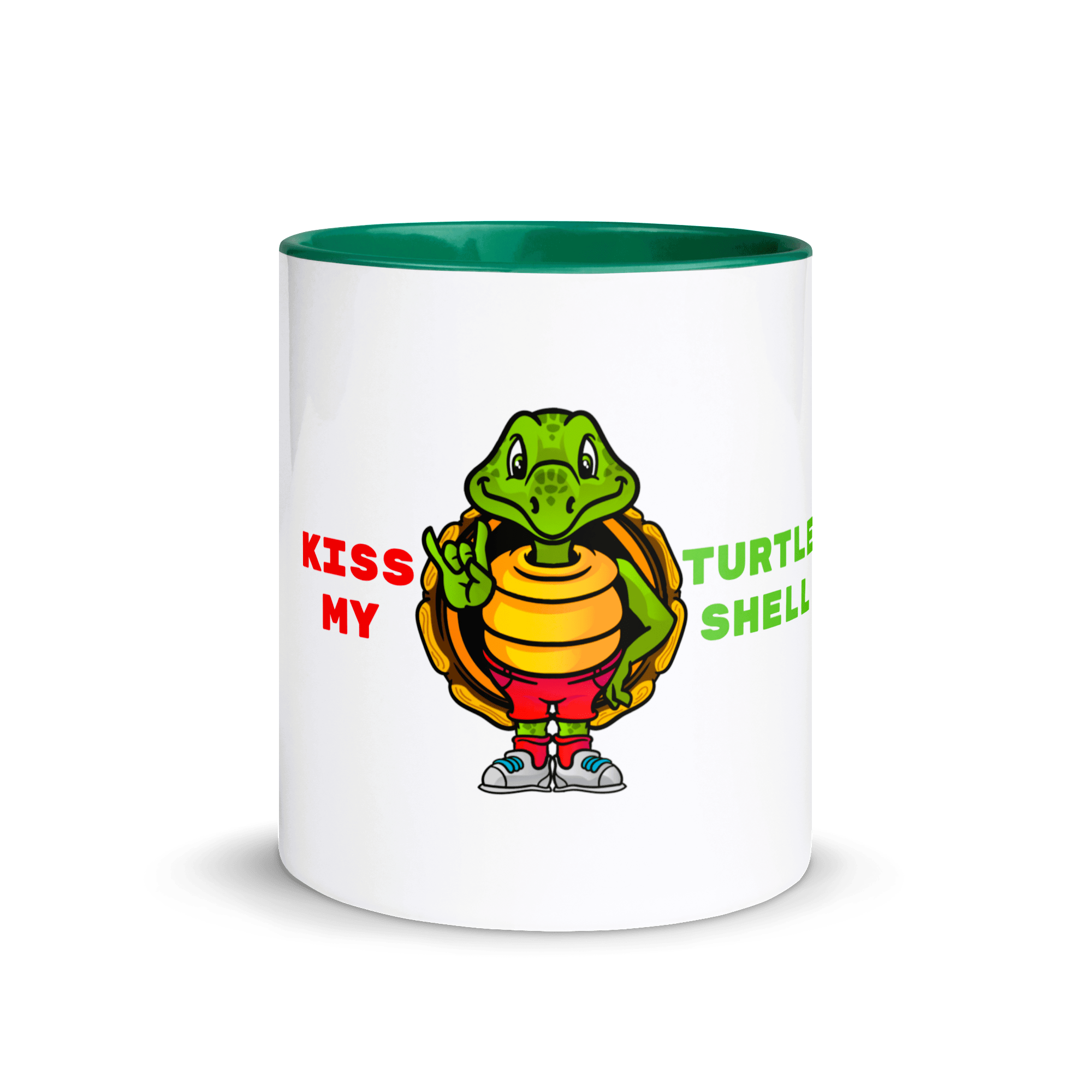Savvy Turtle® KISS MY TURTLE SHELL Dark Green