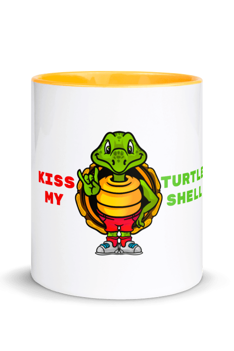 Savvy Turtle® KISS MY TURTLE SHELL Golden Yellow