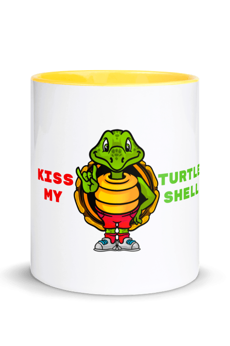 Savvy Turtle® KISS MY TURTLE SHELL Yellow