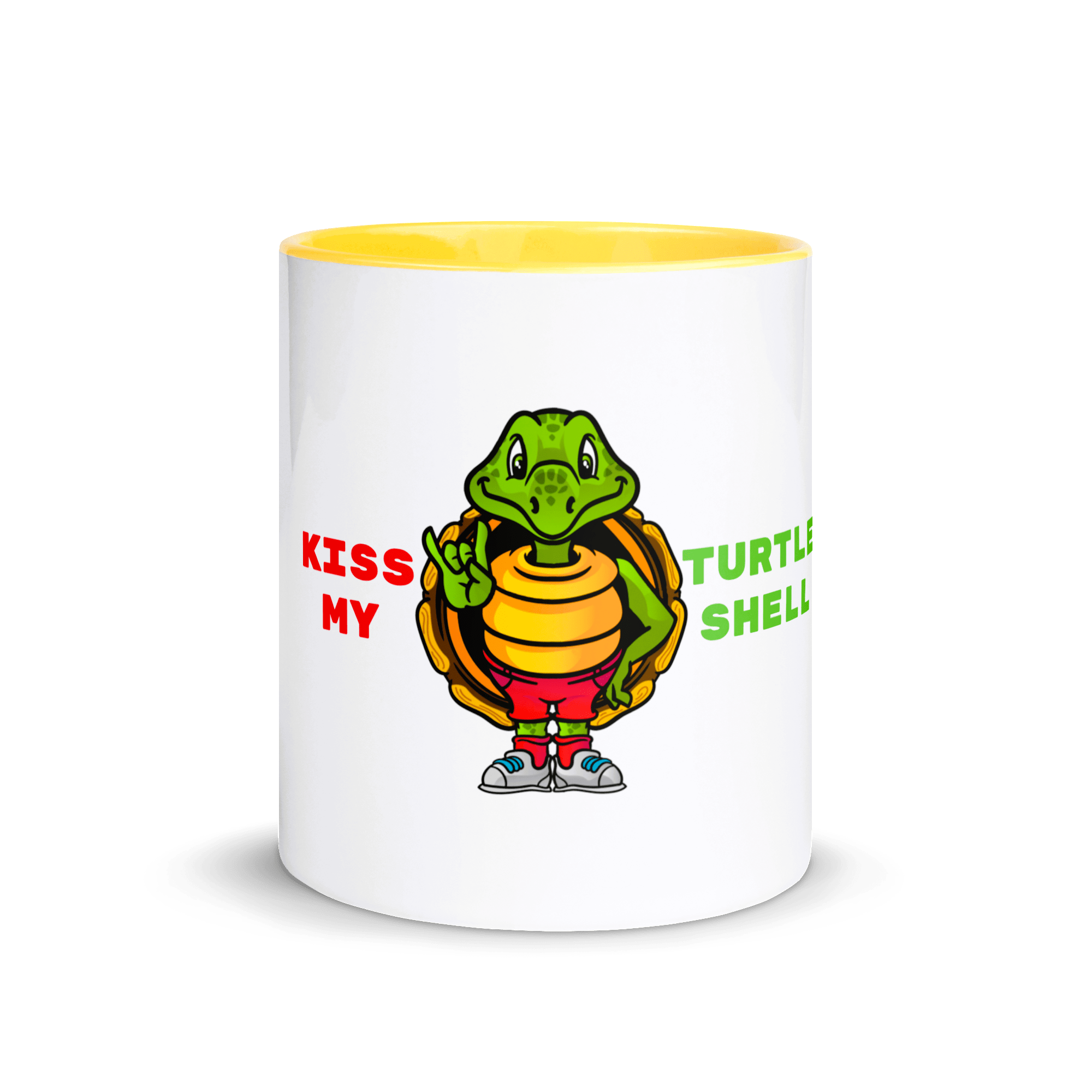 Savvy Turtle® KISS MY TURTLE SHELL Yellow
