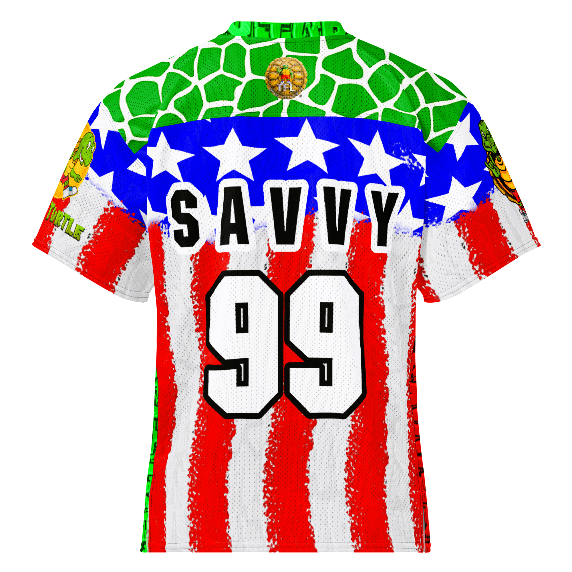 Savvy Turtle Official TFL® Football Jersey - Savvy #99