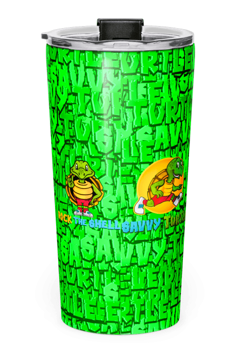 Savvy Turtle® Rock On® Neon Green Tumbler