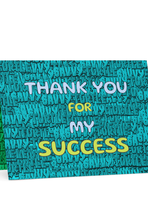 Savvy Turtle® Thank You Card