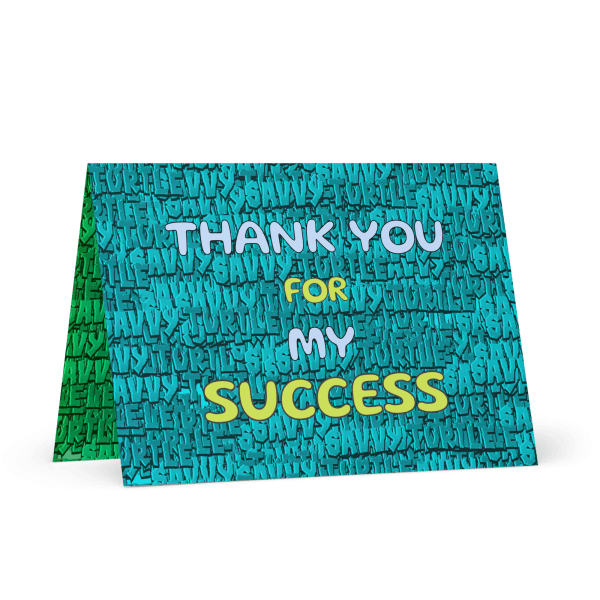 Savvy Turtle® Thank You Card
