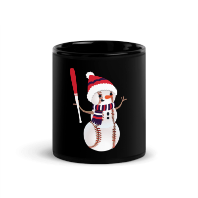 Baseball Snowman Coffee Mug
