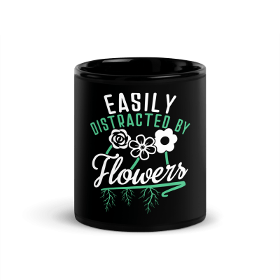 Easily Distracted By Flowers Coffee Mug