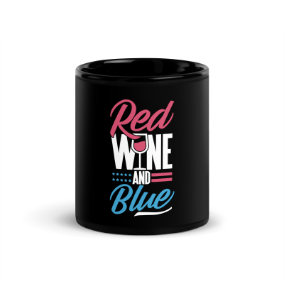 Red Wine And Blue Coffee Mug