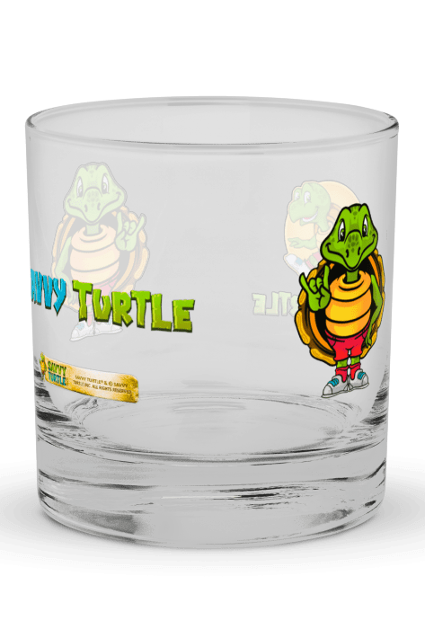 Savvy Turtle® Rock The Shell® Bourbon Glass