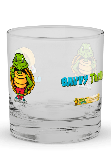Savvy Turtle® Rock The Shell® Bourbon Glass