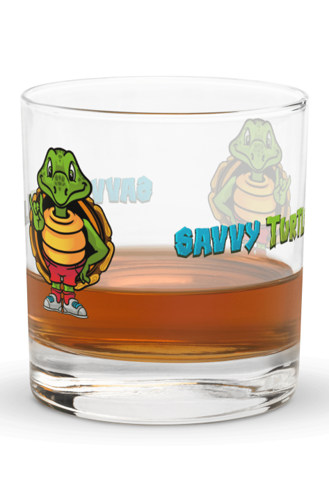 Savvy Turtle® Rock The Shell Bourbon Glass