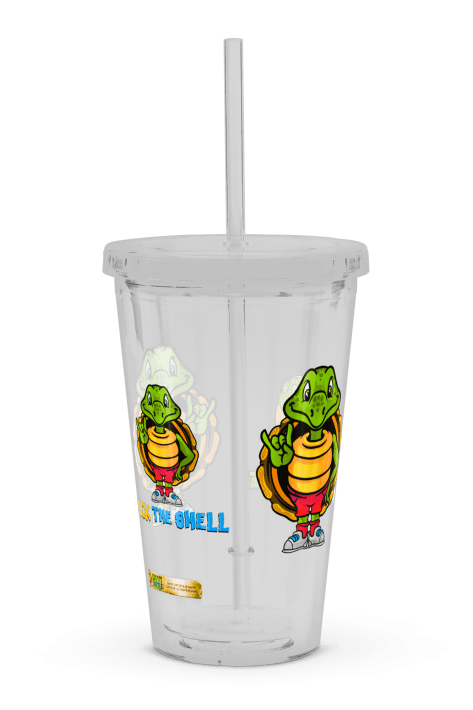 Savvy Turtle® Rock The Shell® Clear Plastic Tumbler