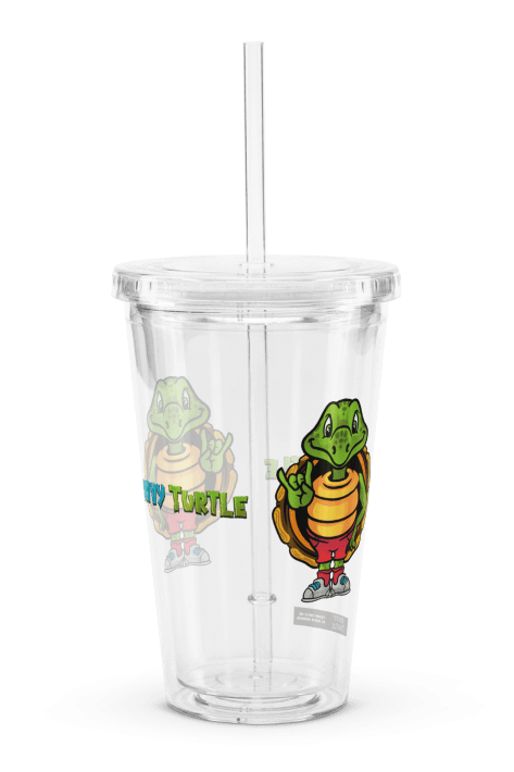 Savvy Turtle® Rock The Shell® Clear Plastic Tumbler