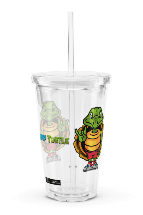 Savvy Turtle® Rock The Shell Clear Plastic Tumbler