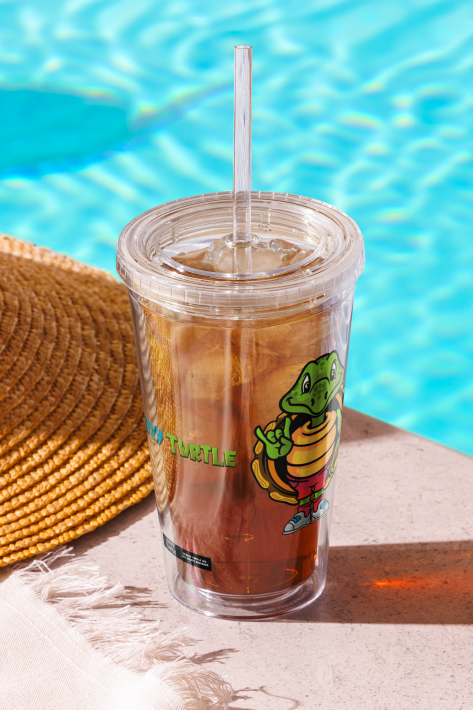 Savvy Turtle® Rock The Shell Clear Plastic Tumbler