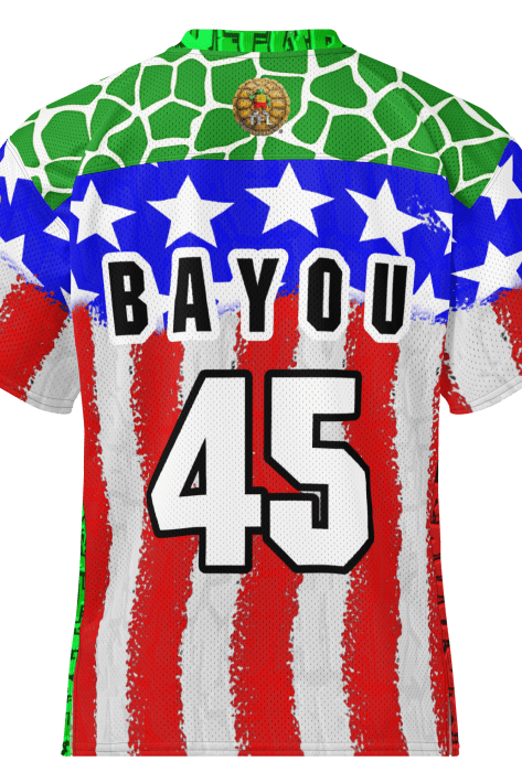 Savvy Turtle Official TFL® Football Jersey – Bayou #45