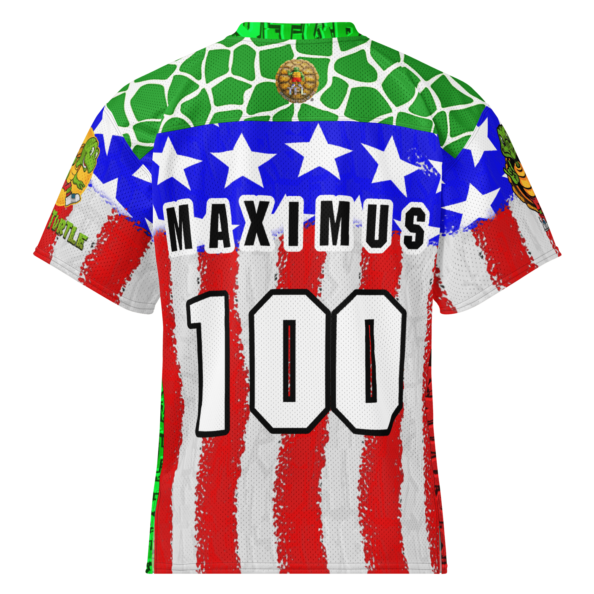 Savvy Turtle Official TFL® Football Jersey – Maximus #100