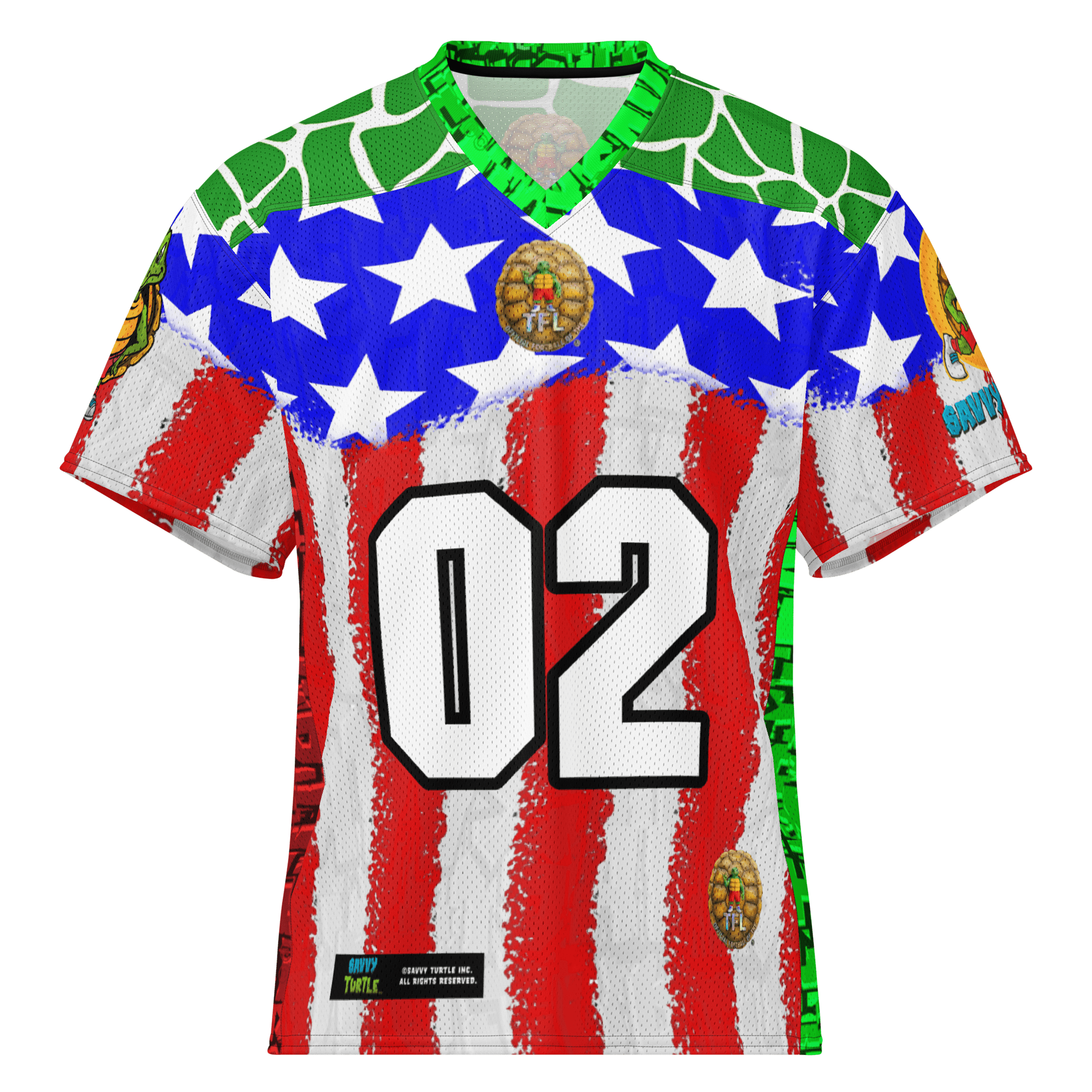 Savvy Turtle Official TFL® Football Jersey – Rogue #02