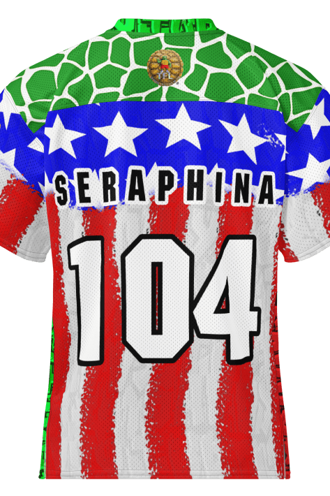Savvy Turtle Official TFL® Football Jersey – Seraphina #104