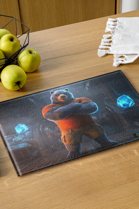 Turtle Kingdom® Barrett® Glass Cutting Board