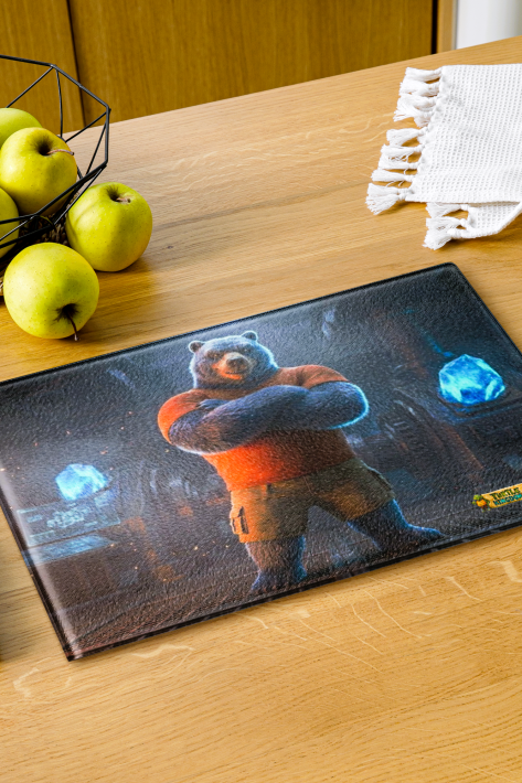 Turtle Kingdom® Barrett® Glass Cutting Board