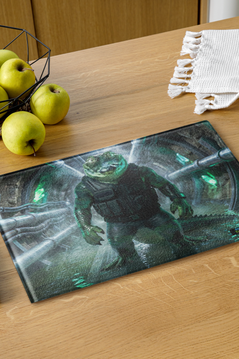 Turtle Kingdom® Bayou® Glass Cutting Board