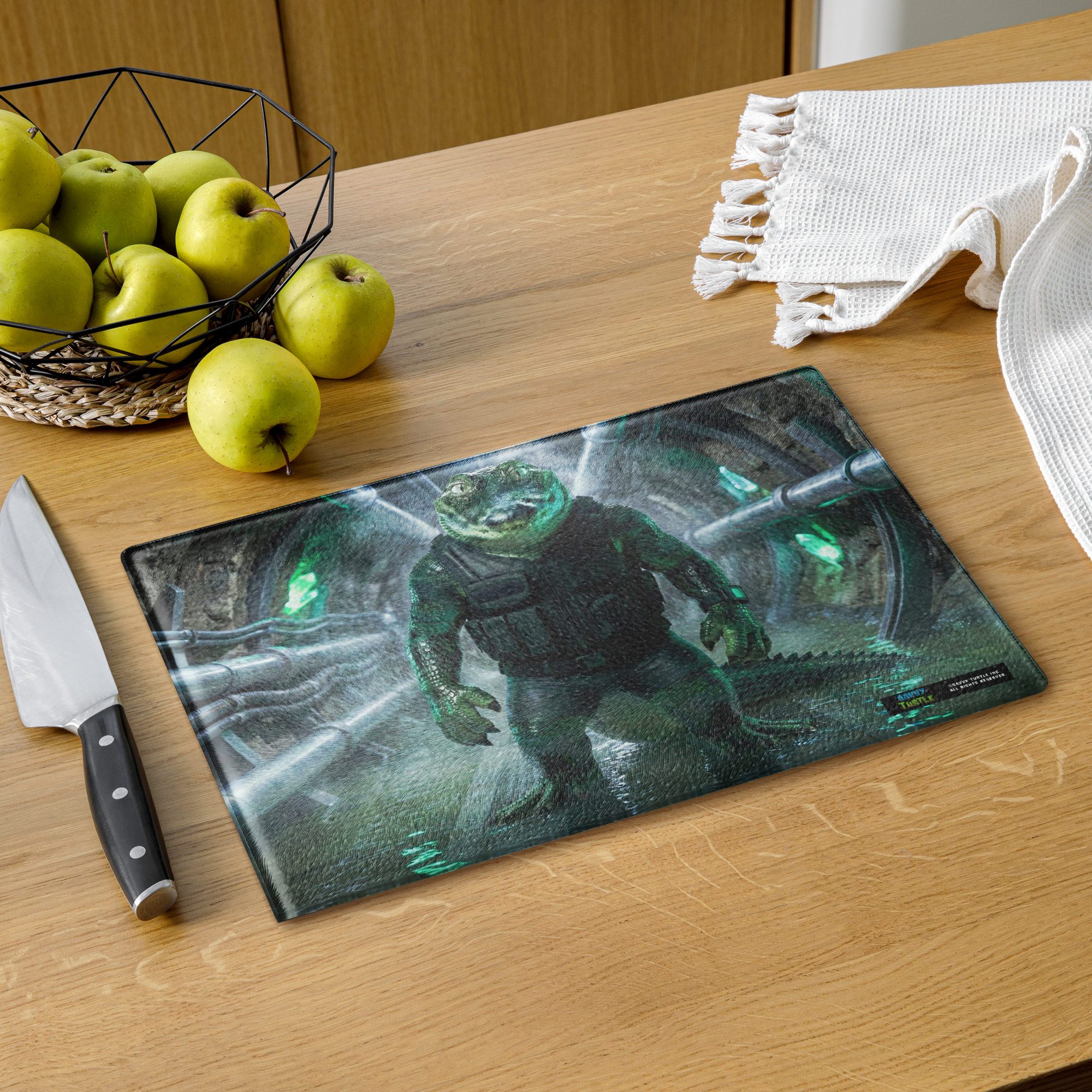 Turtle Kingdom® Bayou® Glass Cutting Board