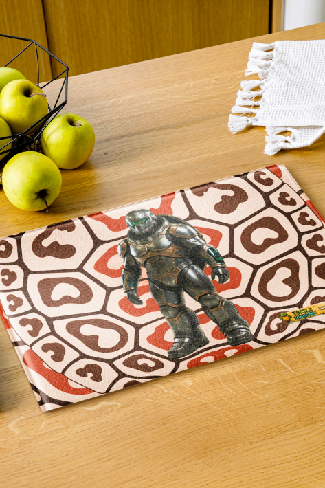 Turtle Kingdom® Custos Stole® Glass Cutting Board