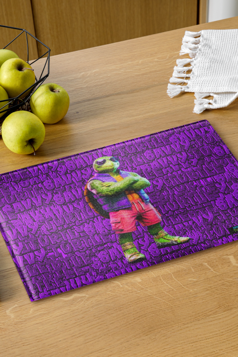 Turtle Kingdom® Jax® Glass Cutting Board