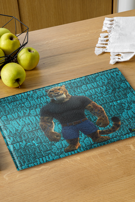 Turtle Kingdom® Kross® Glass Cutting Board