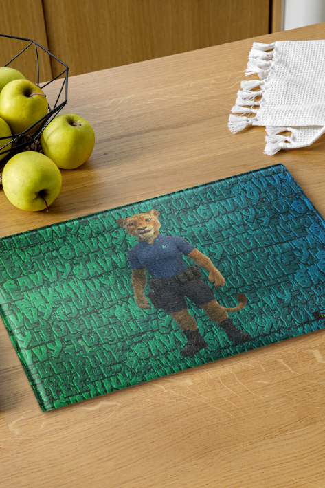 Turtle Kingdom® Seraphina® Glass Cutting Board