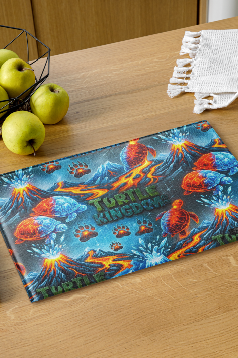 Turtle Kingdom® Theme Park Limited Edition Glass Cutting Board